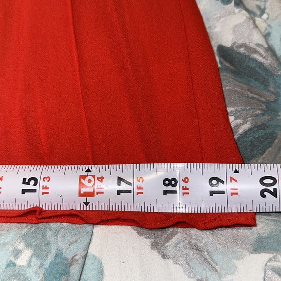 Parker Red Silk Snap Front Mini Dress  XS EUC - Picture 2 of 16